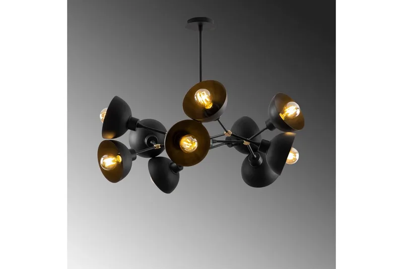 Taklampe Ilmare Moonza Svart - Svart - Belysning - Innendørsbelysning & Lamper - Taklampe - Pendellamper & Hengelamper