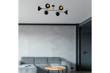 Taklampe Ilmare Svart - Svart - Belysning - Innendørsbelysning & Lamper - Taklampe - Krystallkrone & takkrone