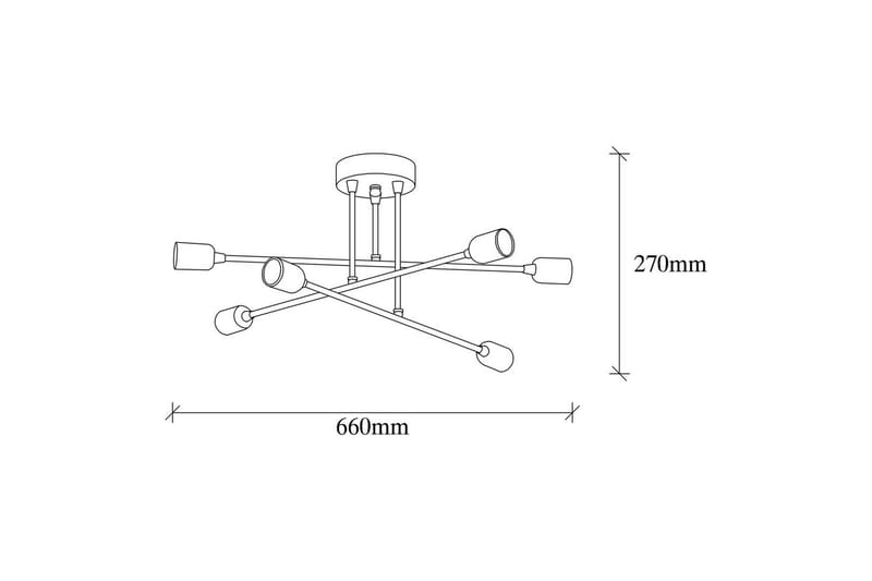 Taklampe Jandor Svart - Svart - Belysning - Innendørsbelysning & Lamper - Taklampe - Pendellamper & Hengelamper