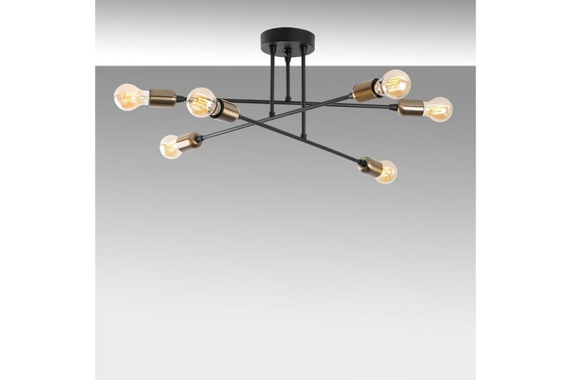 Taklampe Jandor Svart - Svart - Belysning - Innendørsbelysning & Lamper - Taklampe - Pendellamper & Hengelamper