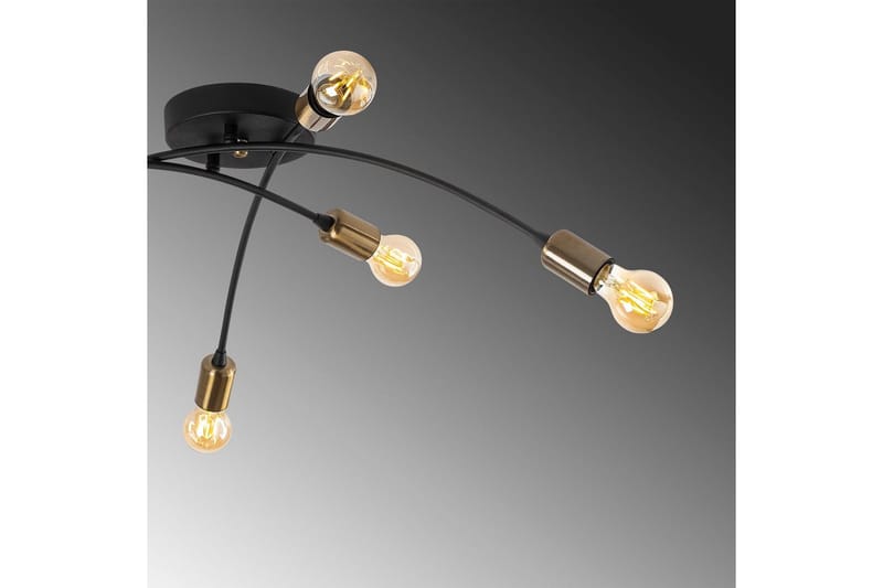 Taklampe Jano Svart / Vintage - Svart / Vintage - Belysning - Innendørsbelysning & Lamper - Taklampe - Plafondlampe