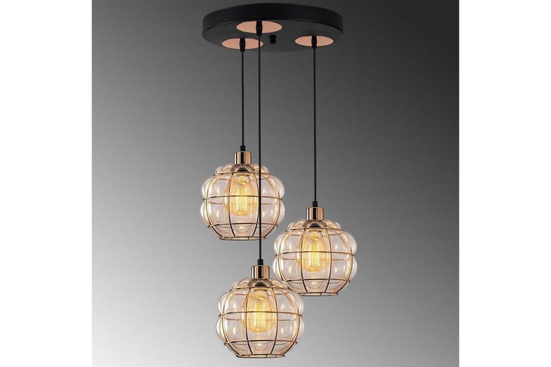 Taklampe Jaran Kobber Tre Stikkontakt - Tre Stikkontakt - Belysning - Innendørsbelysning & Lamper - Taklampe - Pendellamper & Hengelamper
