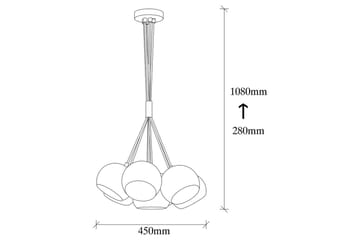 Taklampe Kelorn Svart / Gull - Gull/Svart - Belysning - Innendørsbelysning & Lamper - Taklampe - Pendellamper & Hengelamper