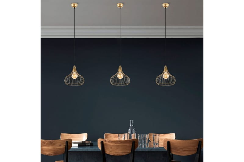 Taklampe Kiron Skinnende Gull - Skinnende Gull - Belysning - Innendørsbelysning & Lamper - Taklampe - Pendellamper & Hengelamper
