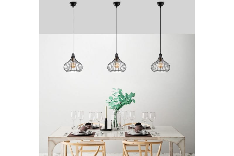 Taklampe Kiron Svart / Antikk - Svart / Antikk - Belysning - Innendørsbelysning & Lamper - Taklampe - Pendellamper & Hengelamper