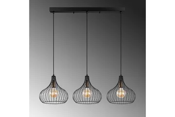 Taklampe Kiron Svart / Gammeldags Tre - Svart - Belysning - Innendørsbelysning & Lamper - Taklampe - Pendellamper & Hengelamper