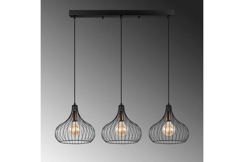 Taklampe Kiron Svart / Gammeldags Tre - Svart - Belysning - Innendørsbelysning & Lamper - Taklampe - Pendellamper & Hengelamper