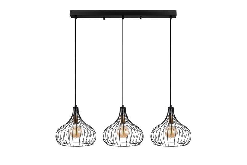 Taklampe Kiron Svart / Gammeldags Tre - Svart - Belysning - Innendørsbelysning & Lamper - Taklampe - Pendellamper & Hengelamper