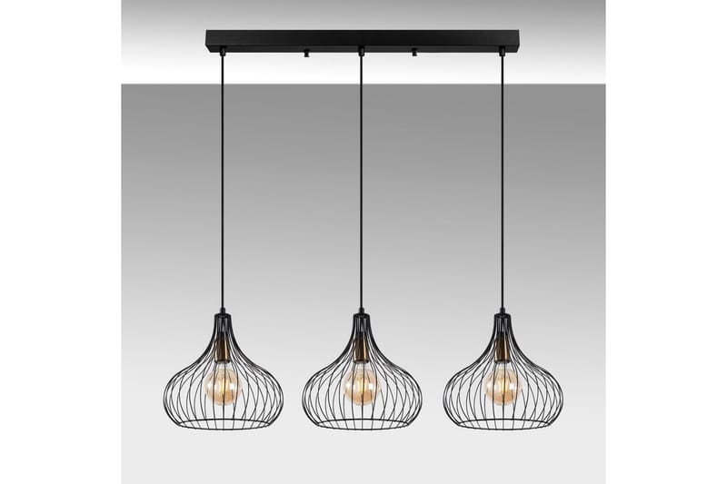 Taklampe Kiron Svart / Gammeldags Tre - Svart - Belysning - Innendørsbelysning & Lamper - Taklampe - Pendellamper & Hengelamper