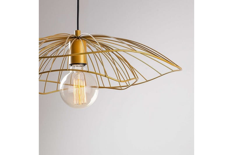 Taklampe Majrula Blomst Gull - Gull - Belysning - Innendørsbelysning & Lamper - Taklampe - Pendellamper & Hengelamper