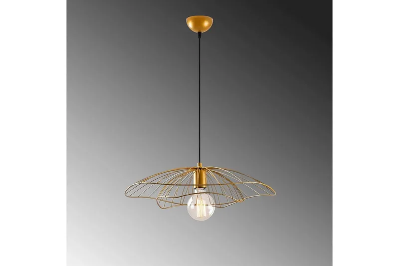 Taklampe Majrula Blomst Gull - Gull - Belysning - Innendørsbelysning & Lamper - Taklampe - Pendellamper & Hengelamper