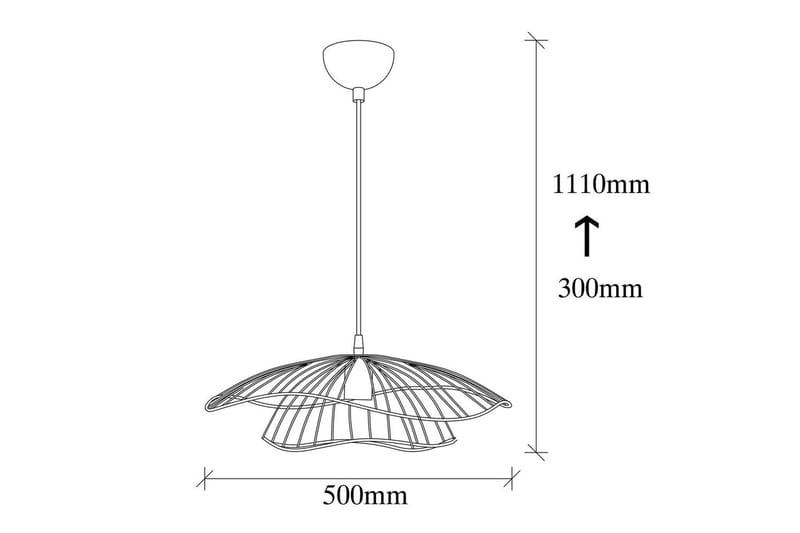 Taklampe Majrula Blomst Kobber - Kobber - Belysning - Innendørsbelysning & Lamper - Taklampe - Pendellamper & Hengelamper