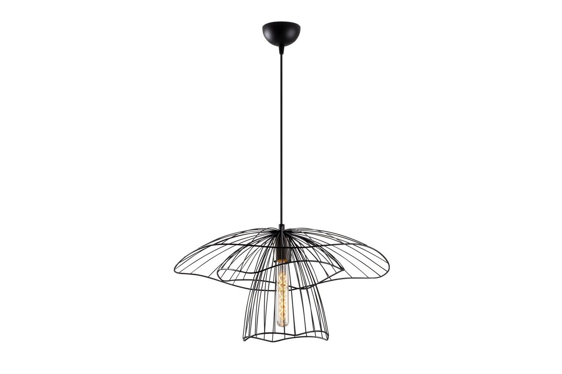 Taklampe Majrula Blomst Svart - Svart