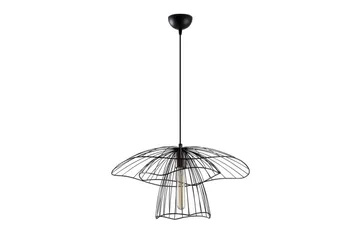 Taklampe Majrula Blomst Svart - Svart - Belysning - Innendørsbelysning & Lamper - Taklampe - Pendellamper & Hengelamper