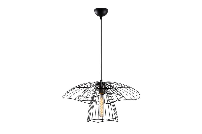 Taklampe Majrula Blomst Svart - Svart - Belysning - Innendørsbelysning & Lamper - Taklampe - Pendellamper & Hengelamper