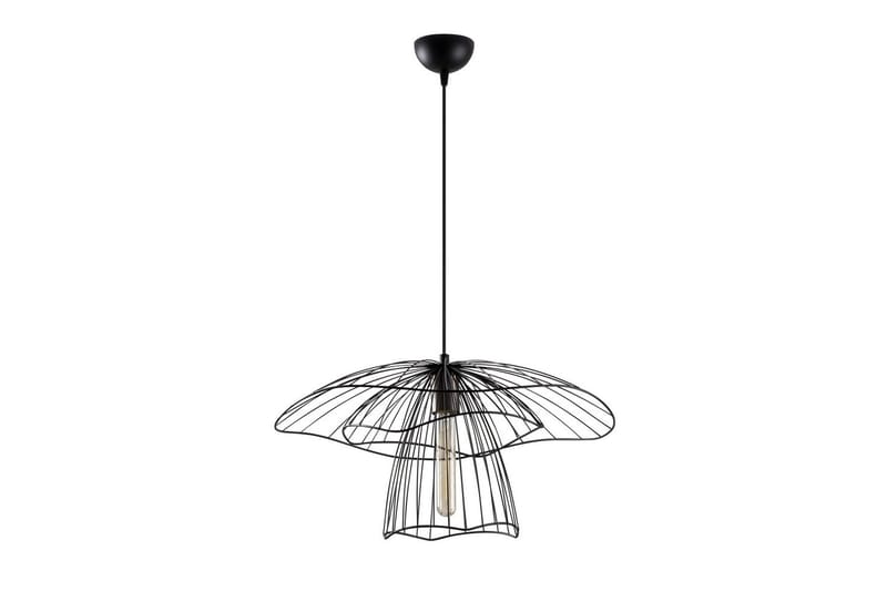 Taklampe Majrula Blomst Svart - Svart - Belysning - Innendørsbelysning & Lamper - Taklampe - Pendellamper & Hengelamper