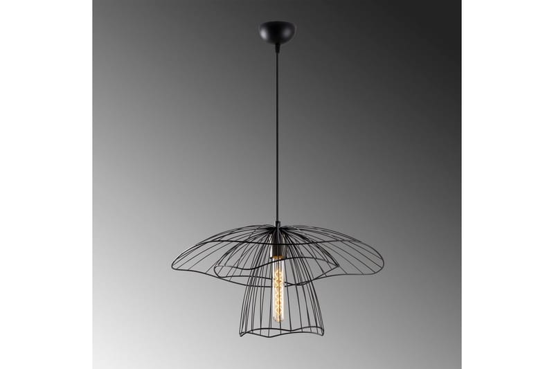 Taklampe Majrula Blomst Svart - Svart - Belysning - Innendørsbelysning & Lamper - Taklampe - Pendellamper & Hengelamper