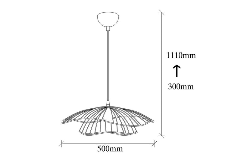 Taklampe Majrula Blomst Vintage - Vintage - Belysning - Innendørsbelysning & Lamper - Taklampe - Pendellamper & Hengelamper