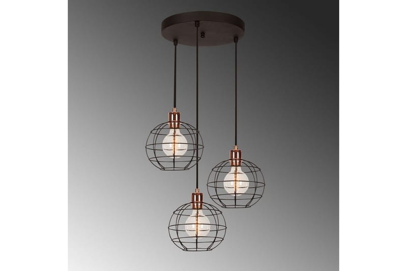 Taklampe Majrulalini Svart Tre Stikkontakt - Tre Stikkontakt - Belysning - Innendørsbelysning & Lamper - Taklampe - Pendellamper & Hengelamper