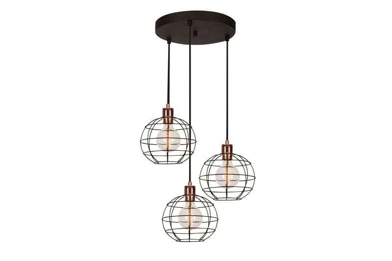 Taklampe Majrulalini Svart Tre Stikkontakt - Tre Stikkontakt - Belysning - Innendørsbelysning & Lamper - Taklampe - Pendellamper & Hengelamper