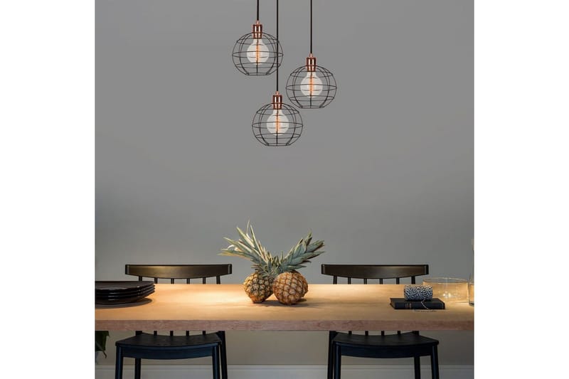 Taklampe Majrulalini Svart Tre Stikkontakt - Tre Stikkontakt - Belysning - Innendørsbelysning & Lamper - Taklampe - Pendellamper & Hengelamper