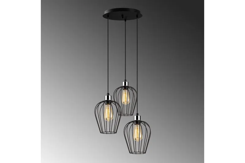 Taklampe Majrulao Svart Sirkel - Svart - Belysning - Innendørsbelysning & Lamper - Taklampe - Pendellamper & Hengelamper