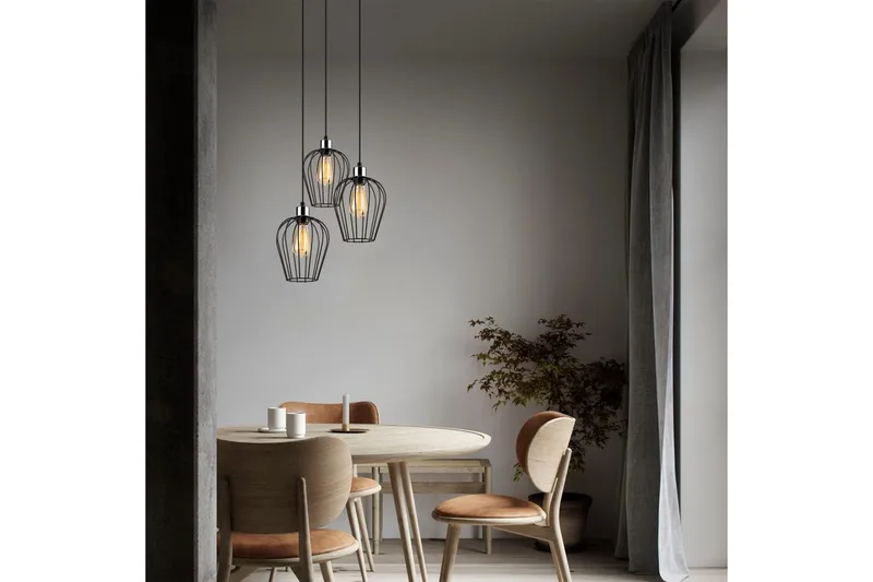 Taklampe Majrulao Svart Sirkel - Svart - Belysning - Innendørsbelysning & Lamper - Taklampe - Pendellamper & Hengelamper