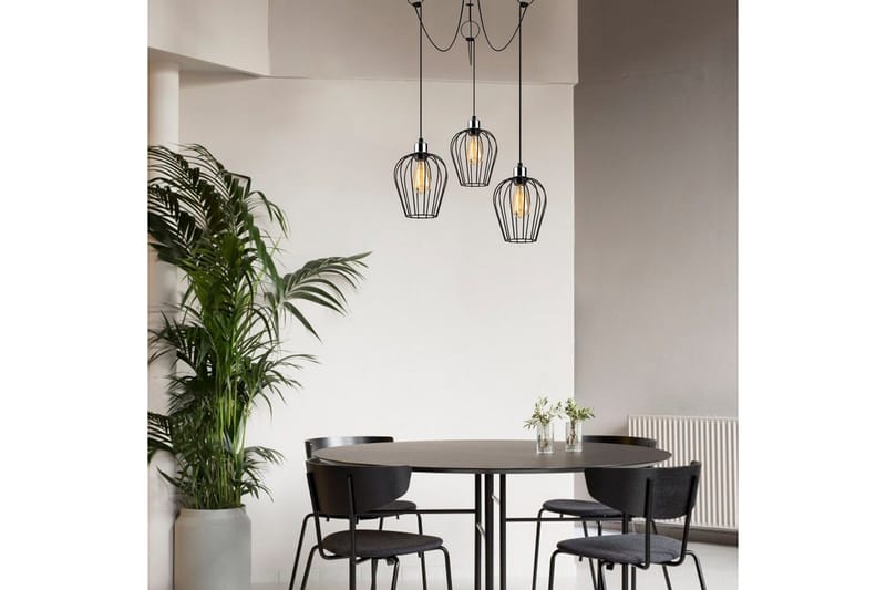 Taklampe Majrulao Svart - Svart - Belysning - Innendørsbelysning & Lamper - Taklampe - Pendellamper & Hengelamper