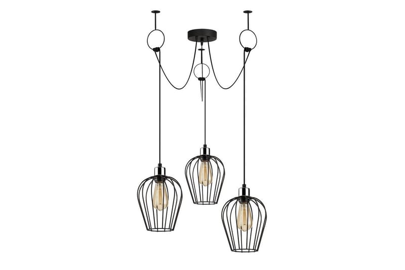 Taklampe Majrulao Svart - Svart - Belysning - Innendørsbelysning & Lamper - Taklampe - Pendellamper & Hengelamper