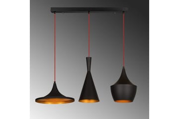Taklampe Mangol Sett Svart / Gull - Gull/Svart - Belysning - Innendørsbelysning & Lamper - Taklampe - Pendellamper & Hengelamper