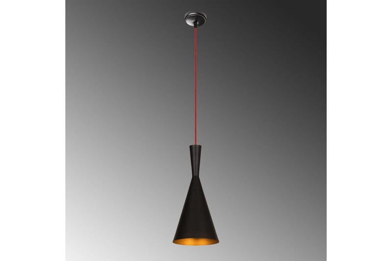 Taklampe Mangol Svart / Rød Diameter: 19 cm - Mørkerød/Svart - Belysning - Innendørsbelysning & Lamper - Taklampe - Pendellamper & Hengelamper