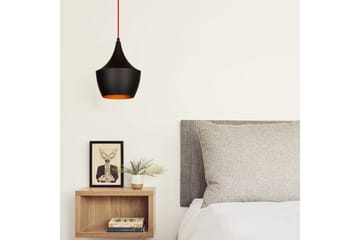 Taklampe Mangol Svart / Rød Diameter: 23 cm - Mørkerød/Svart - Belysning - Innendørsbelysning & Lamper - Taklampe - Pendellamper & Hengelamper