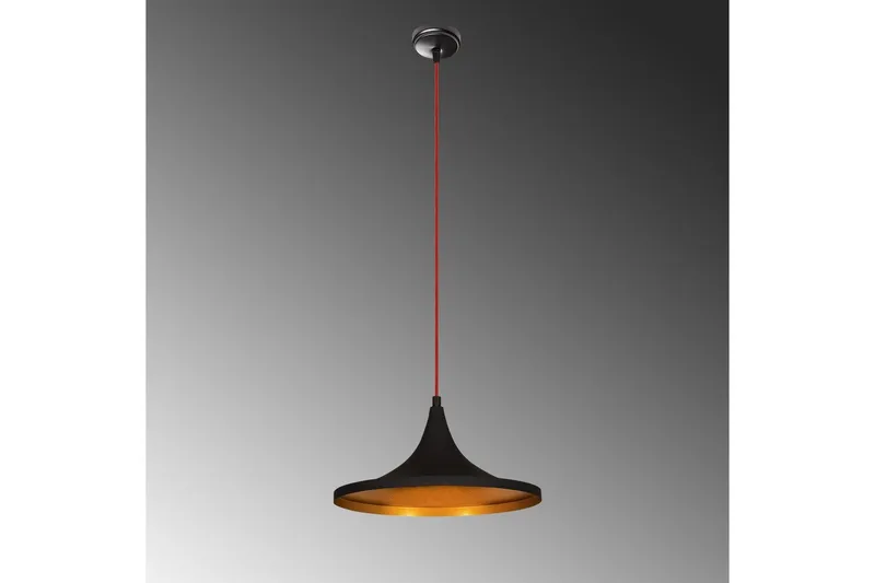 Taklampe Mangol Svart / Rød Diameter: 35 cm - Mørkerød/Svart - Belysning - Innendørsbelysning & Lamper - Taklampe - Pendellamper & Hengelamper