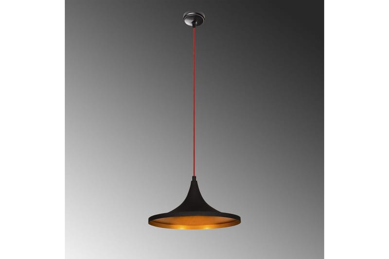 Taklampe Mangol Svart / Rød Diameter: 35 cm - Mørkerød/Svart - Belysning - Innendørsbelysning & Lamper - Taklampe - Pendellamper & Hengelamper