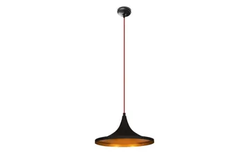 Taklampe Mangol Svart / Rød Diameter: 35 cm - Mørkerød/Svart - Belysning - Innendørsbelysning & Lamper - Taklampe - Pendellamper & Hengelamper