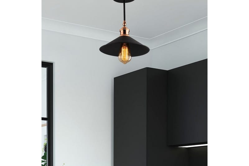 Taklampe Marulbury Svart - Svart - Belysning - Innendørsbelysning & Lamper - Taklampe - Pendellamper & Hengelamper