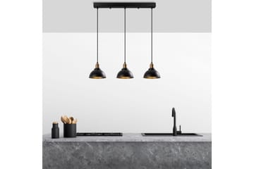 Taklampe Masatsune Tre Svart / Antikk - Svart / Antikk - Belysning - Innendørsbelysning & Lamper - Taklampe - Pendellamper & Hengelamper