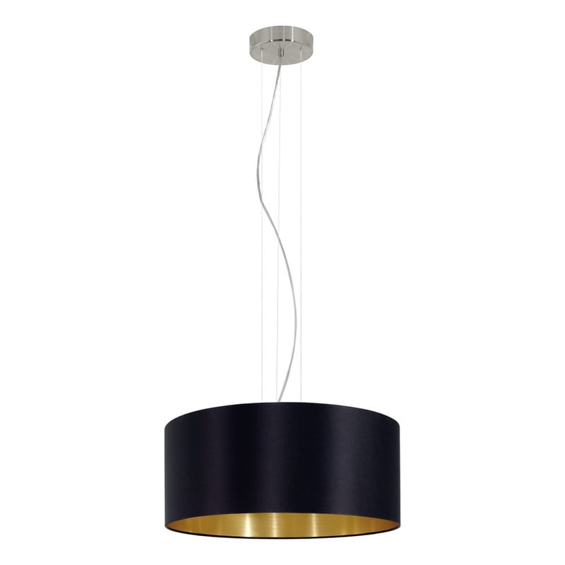 Taklampe Maserlo med 3 lamper - Matt nikkel/svart - Belysning - Innendørsbelysning & Lamper - Taklampe - Pendellamper & Hengelamper