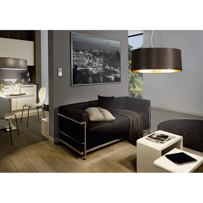 Taklampe Maserlo med 3 lamper - Matt nikkel/svart - Belysning - Innendørsbelysning & Lamper - Taklampe - Pendellamper & Hengelamper