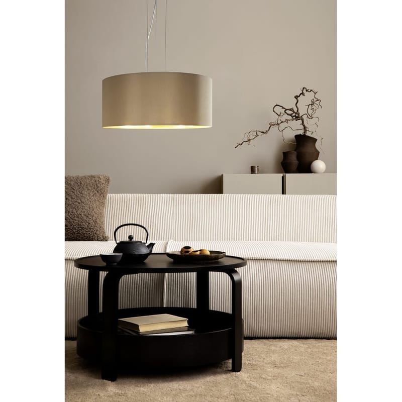 Taklampe Maserlo med 3 lamper - Matt nikkel/taupe - Belysning - Innendørsbelysning & Lamper - Taklampe - Pendellamper & Hengelamper