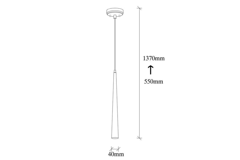 Taklampe Matsuchi svart Enkeltkontakt - Enkeltkontakt - Belysning - Innendørsbelysning & Lamper - Taklampe - Pendellamper & Hengelamper