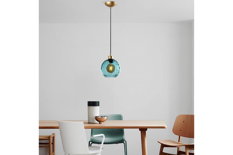 Taklampe Mayur Blå - Blå - Belysning - Innendørsbelysning & Lamper - Taklampe - Pendellamper & Hengelamper