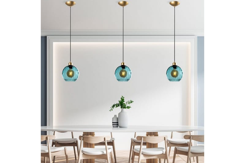 Taklampe Mayur Blå - Blå - Belysning - Innendørsbelysning & Lamper - Taklampe - Pendellamper & Hengelamper