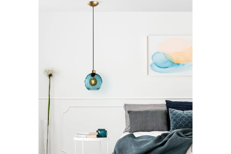 Taklampe Mayur Blå - Blå - Belysning - Innendørsbelysning & Lamper - Taklampe - Pendellamper & Hengelamper