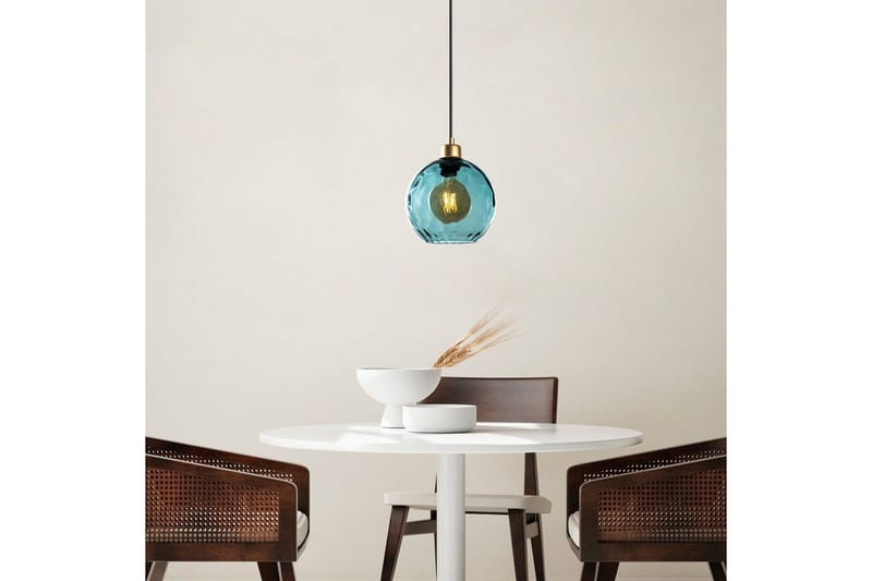 Taklampe Mayur Blå - Blå - Belysning - Innendørsbelysning & Lamper - Taklampe - Pendellamper & Hengelamper