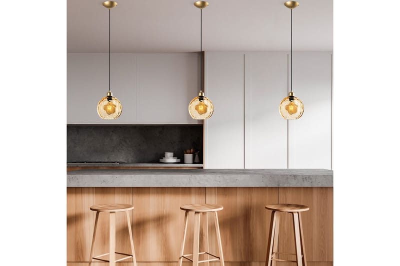 Taklampe Mayur Gul / Gull - Gul / Gull - Belysning - Innendørsbelysning & Lamper - Taklampe - Pendellamper & Hengelamper