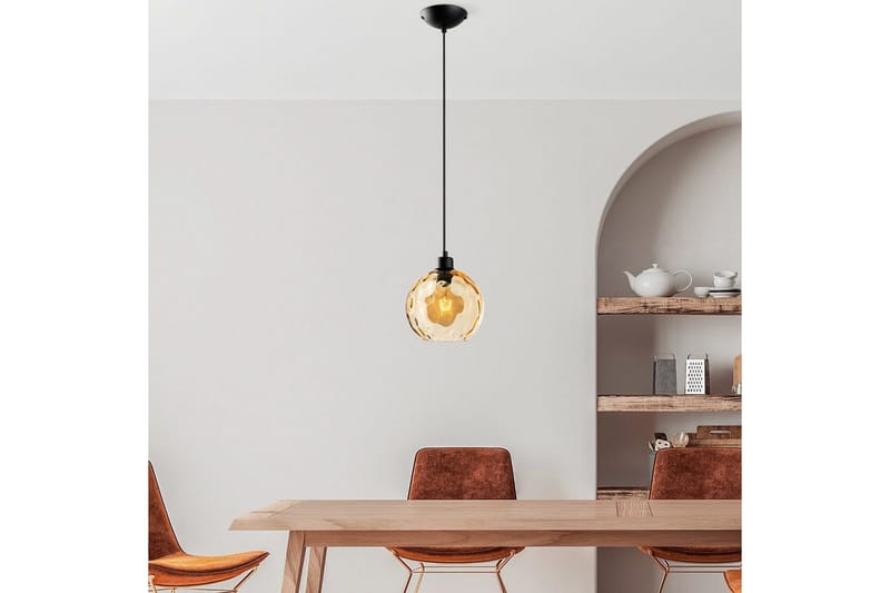 Taklampe Mayur Gul / Svart - Gul / Svart - Belysning - Innendørsbelysning & Lamper - Taklampe - Pendellamper & Hengelamper