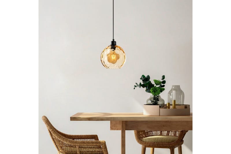 Taklampe Mayur Gul / Svart - Gul / Svart - Belysning - Innendørsbelysning & Lamper - Taklampe - Pendellamper & Hengelamper