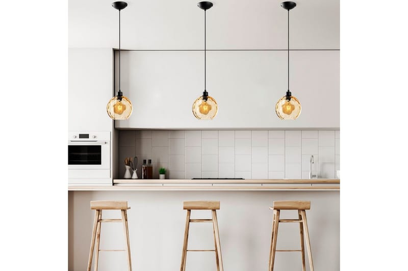 Taklampe Mayur Gul / Svart - Gul / Svart - Belysning - Innendørsbelysning & Lamper - Taklampe - Pendellamper & Hengelamper