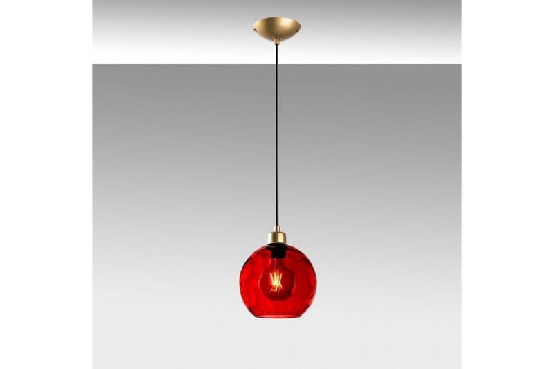 Taklampe Mayur Rød / Gull - Rød / Gull - Belysning - Innendørsbelysning & Lamper - Taklampe - Pendellamper & Hengelamper